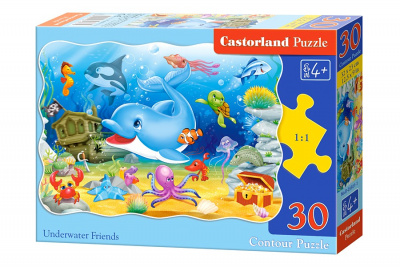 Пазли Дельфін в підводному світі, 30 ел Castorland В-03501