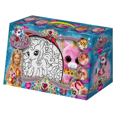 Набір для творчості Royal Pony, сумочка, мʼяка іграшка Dankotoys RP-01-08U