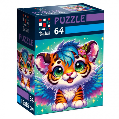 Пазли De.tail. Крилате тигреня 64 деталі Vladi Toys DT1234-02