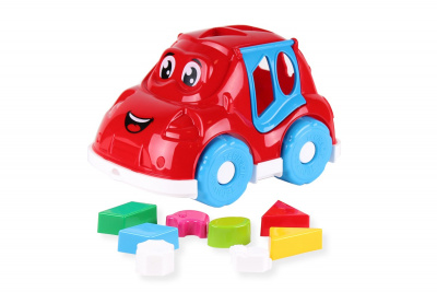 Машинка-сортер із фігурками (червона) Технок 5927