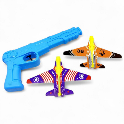 Пістолет-запускач + 2 літачки, в пакеті MIC 77177