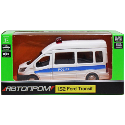 Машинка Автопром: Ford Transit Police Автопром 4373