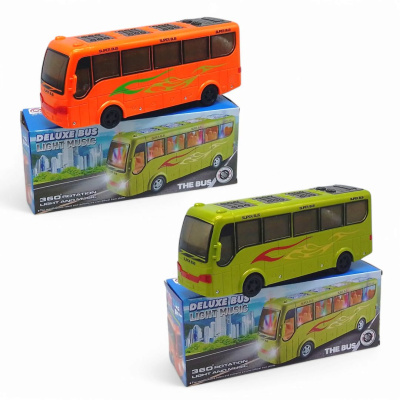 Автобус музичний, світло, на батарейках, мікс RI YUESEN TOYS 159/3D-159