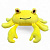 Мʼяка іграшка Краб, жовтий, 30 см (з лапками) Копиця 00287-85
