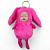 Брелок хутряний Пупсик-вушка (20 см), яскраво-рожевий MIC 5318ЛК