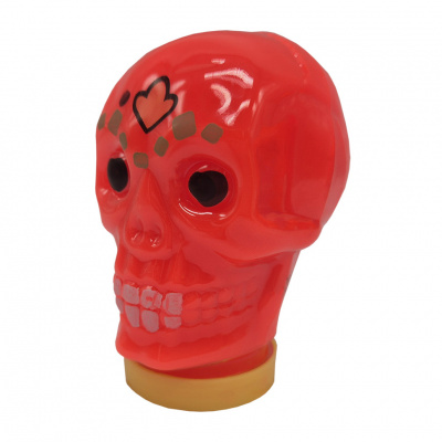 Дитячий антистрес-слайм Череп Skull 80174, 100 мл Червоний