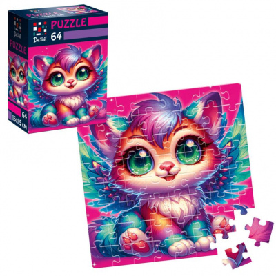 Пазли De.tail. Крилате кошеня 64 деталі Vladi Toys DT1234-04