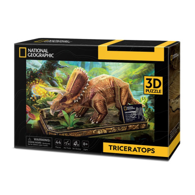 CubicFun Тривимірна головоломка-конструктор National Geographic Dino Трицератопс Cubic Fun DS1052h