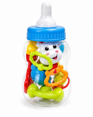 Набір брязкалець в колбі, (Блакитний) huan le xing toys 997-64C