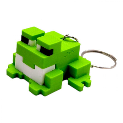3D Брелоки MINECRAFT / МАЙНКРАФТ FROG / ЖАБКА KEYCHAIN, ЗЕЛЕНА, 3D друк OYTOY 01006100
