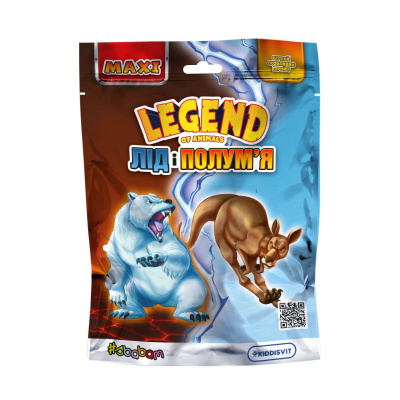 Стретч-іграшка у вигляді тварини серії LEGEND OF ANIMALS МАКСІ – ЛІД І ПОЛУМ’Я (мікс) sbabam 60/CN25