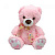 Мʼяка іграшка ведмедик (РОЖЕВИЙ) 29 см. Копиця 705