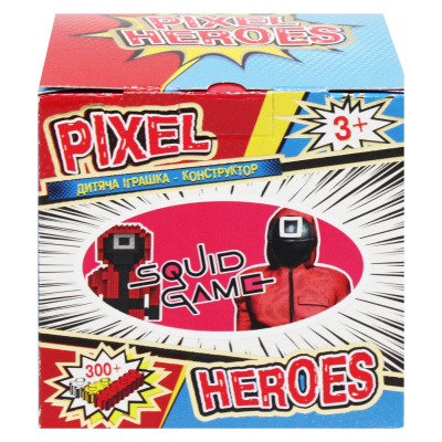 Конструктор Pixel Heroes: Squid Game Солдат, 395 дет. VitaToys VTK 009