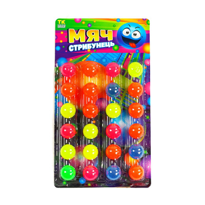 М`ячики-стрибунці Різнобарвʼя, 24 шт TK Group C58147