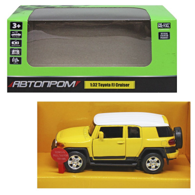Машинка Toyota FJ Cruiser, жовта Автопром 68304