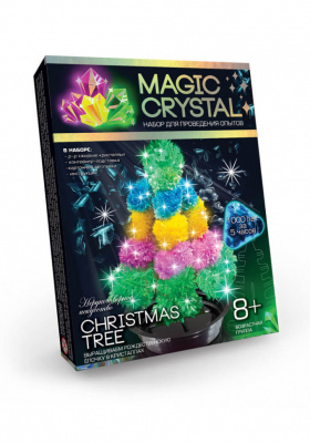 Дитячий набір для проведення дослідів "MAGIC CRYSTAL" OMC-01-01 безпечний  Різдвяна багатобарвна ялинка