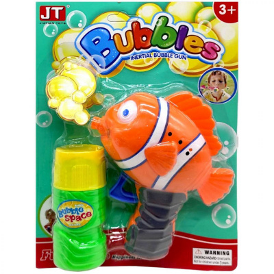 Пістолет з мильними бульбашками Рибка (помаранчева) JIATIAN TOYS JT6090
