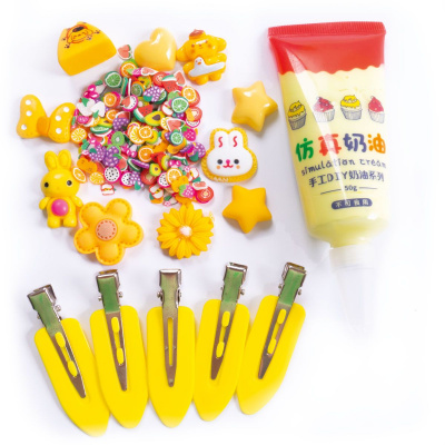 Набір для творчості Клей з кабашонами. Заколки жовті Vladi Toys VT4600-02