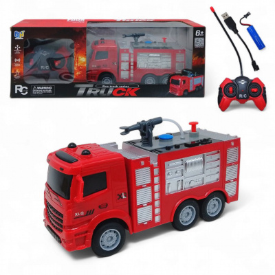 Машинка на радіокеруванні Пожежна стріляє водою Da Hua Toys DH666-8E