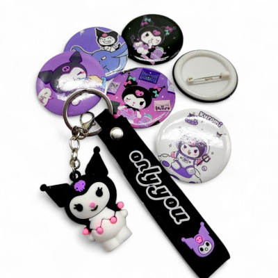 Рюкзак шкільний Sanrio/Санріо. Kuromi/Куромі, 31×41×15 см (ФІОЛЕТОВИЙ) MIC C72850