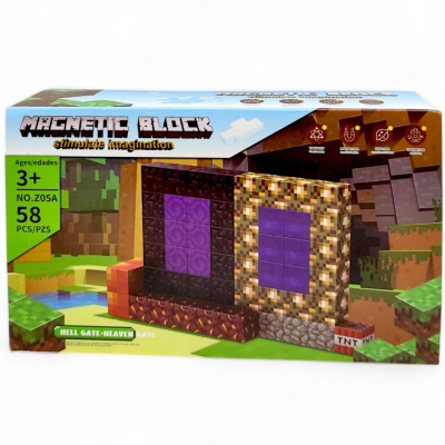 Конструктор магнітний Minecraft, 58 дет MIC Z05A