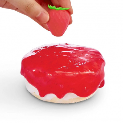 Ігровий набір зі слаймами "Полуничний чізкейк" Slime Mart 15901A серії "Shopping Bag"