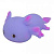 Іграшка-антистрес Аксолотль (11 см) бузковий MIC C13803