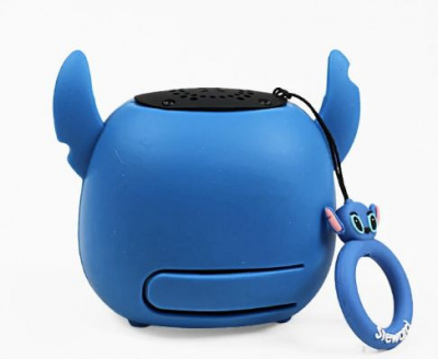 Колонка Стіч / Stitch висота 7.5 см, підтримка TF-карти, прогумована поверхня, вбудований акумулятор Speaker C76168