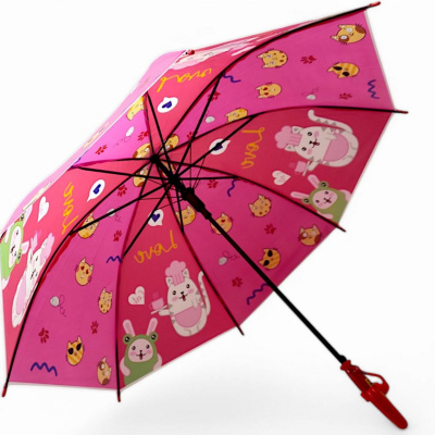 Парасолька дитяча Котики, висота - 64 см; діаметр - 77 см (рожева) MIC BT-CU-0058