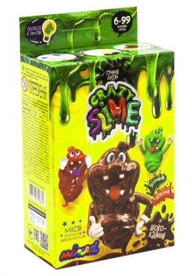 Набір для дослідів Crazy Slime - Лизун своїми руками (шоколадний) Dankotoys SLM-02-02U