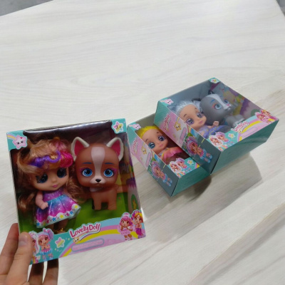 Лялька з песиком Lovely Doll (руса) MIC 210B