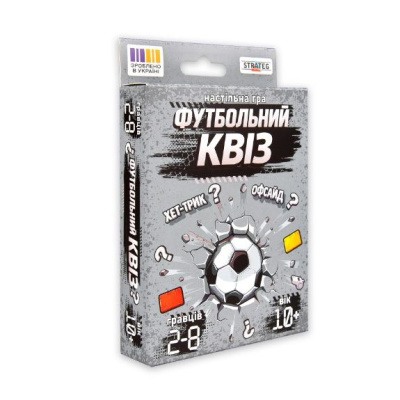 Настільна гра Strateg Футбольний Квіз (укр) Strateg 31205