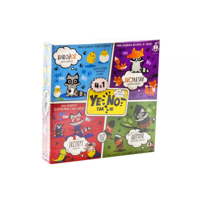 Карткова гра YES NOT данеткі 4 в 1 (укр) Dankotoys YEN-02-01U
