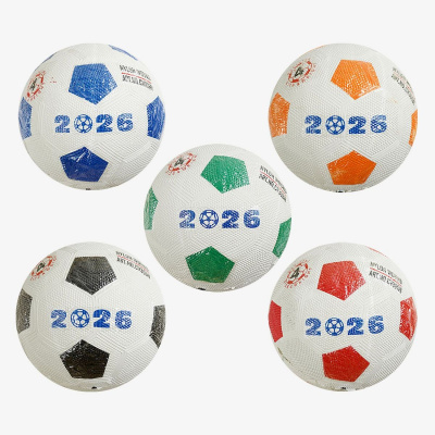 Мʼяч футбольний, гумовий, розмір №4 (червоний) MIC C70346