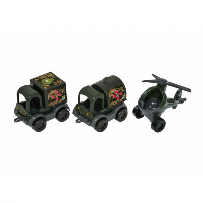 Набір машинок Kid cars: Військова техніка, 3 шт. TIGRES 39998