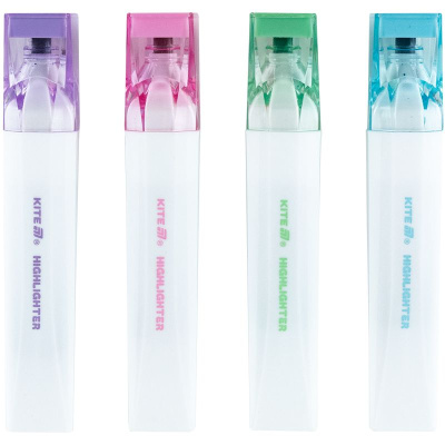 Маркер Highlighter, Kite Creative Pastel Colors, набір 4-х Kite K24-1145-4