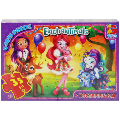 Пазли Enchantimals + постер, 35 ел. Gtoys EA212