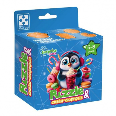 Гра розвиваюча пазли із сюрпризом Пінгвінятко Vladi Toys VT8030-06