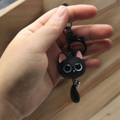 Брелок Котик Кругляш 5.5 см (МІКС) (дзвоник) MIC C72440