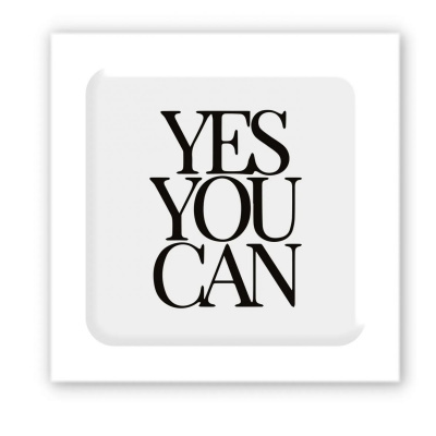 3D стікер Yes, you can (ціна за 1 шт) Tattooshka SX-154