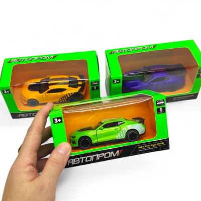 Машинка металева АВТОПРОМ. 1:43 CAMARO (ЗЕЛЕНА) Автопром AP43105