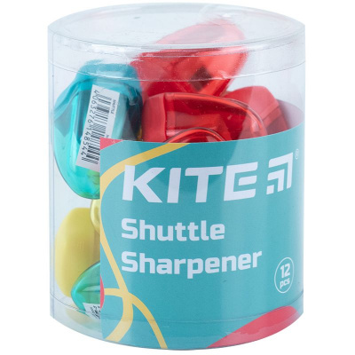 Точилка з контейнером Shuttle, асорті кольорів Kite K24-1017