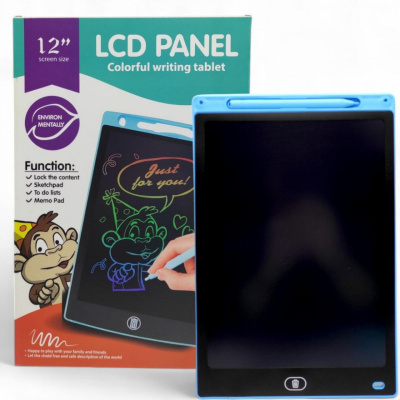 Планшет дитячий для малювання, LCD екран 12” (блакитний) MIC L211-14