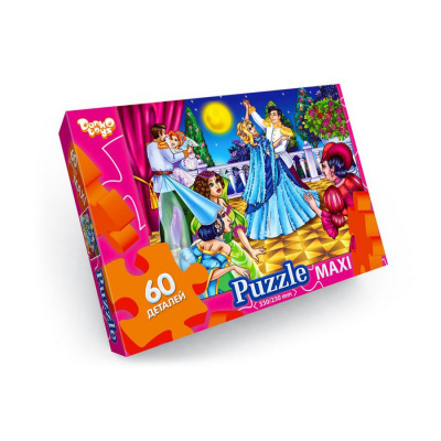 Пазли Maxi Попелюшка, 60 елементів Dankotoys Mx60-09-01,02,03,04...16