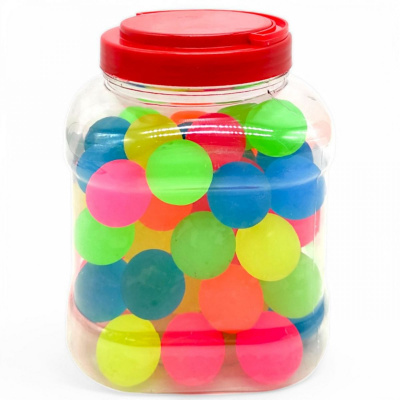 Мʼячик пострибунчик Однотонний, 3,2 см, 60 штук MIC MS-24-10-1155