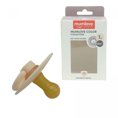 Латексна пустушка (0м+) (БІЛА) Mumlove №0525