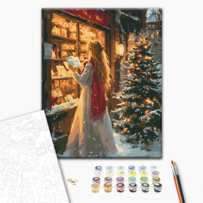 Картина по номерам Час новорічних див 40x50 см. Brushme BS54192