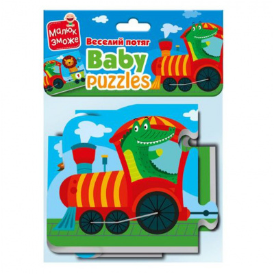 Мʼякі бебі пазли Веселий потяг Vladi Toys VT1106-95