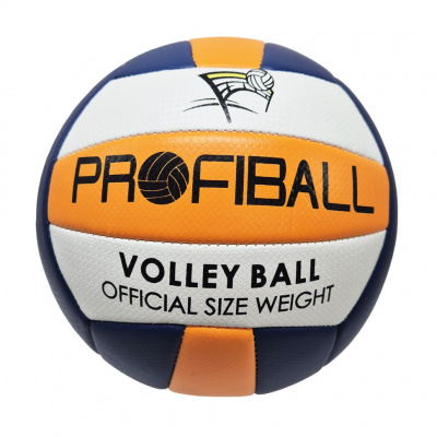 М'яч волейбольний EV-3159(Blue-Orange), діаметр 20,7 см, 18 панелей, 260-280 г