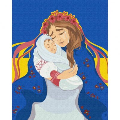 Картина за номерами Мама Україна ©Anastasiia Kasarda Brushme BS53077